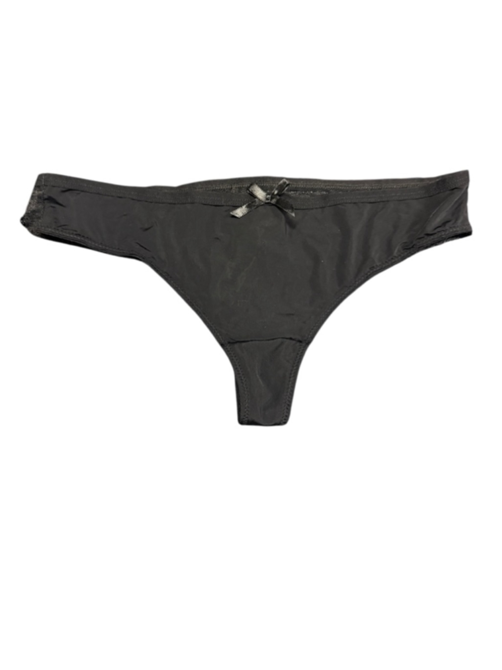 Women's BootayBag Black Lace Thong Panties L
